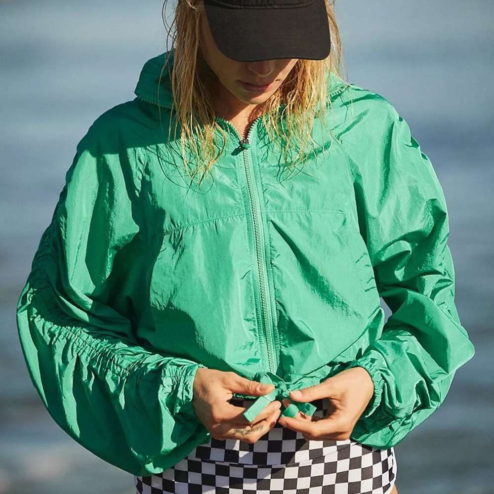 Free People Ruched Out Packable Jacket